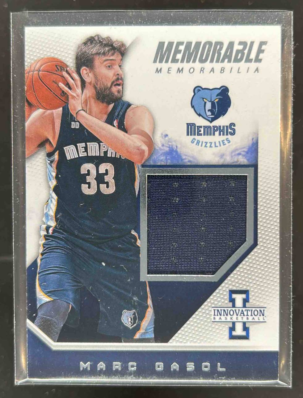 Card image for 2013-14 Panini Innovation Marc Gasol Memorable Memorabilia 105 /125 #41