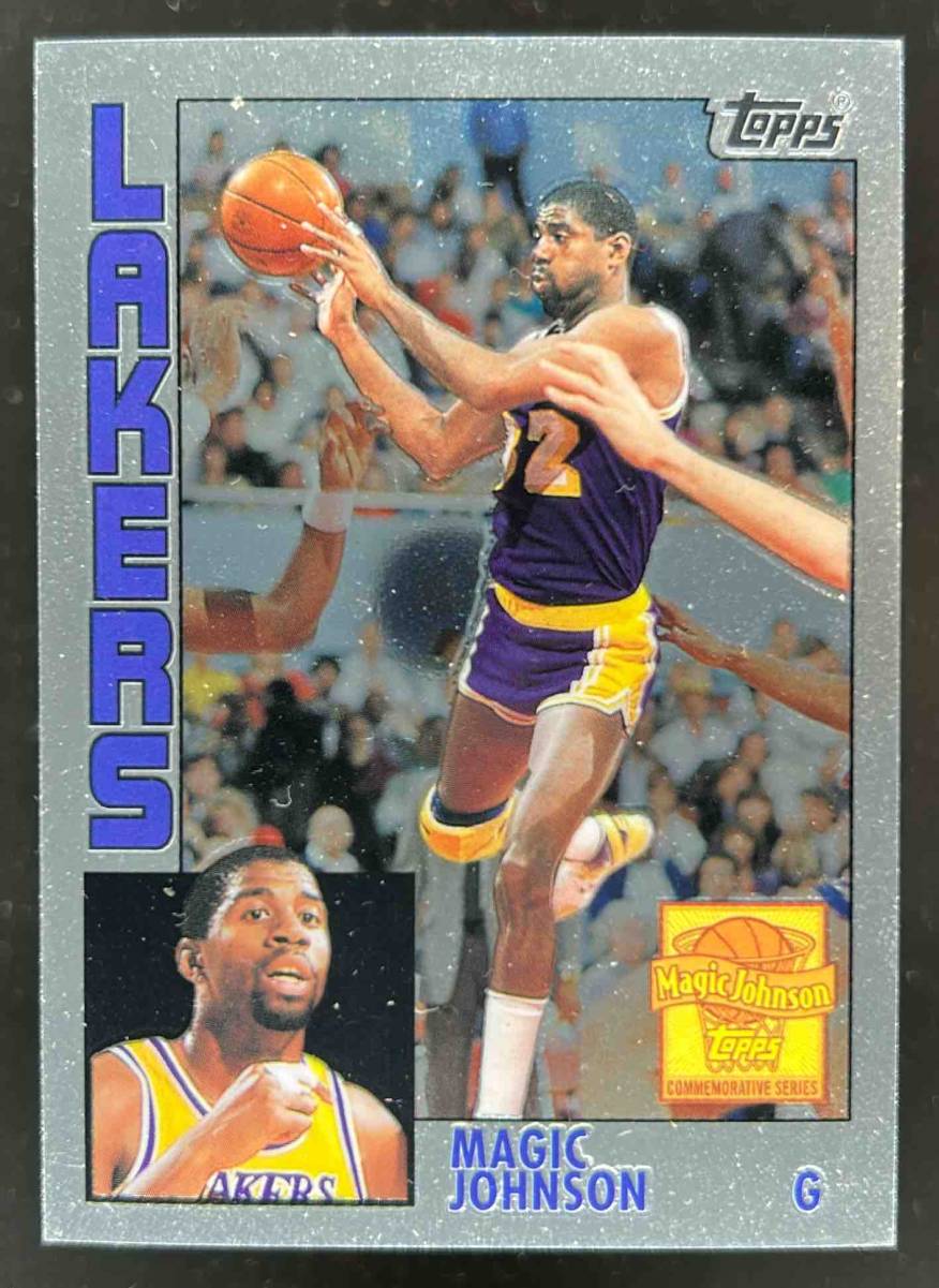 Card image for 2000-01 TOPPS CHROME MAGIC JOHNSON CARDS THAT NEVER WERE #MJ2 LOS ANGELES LAKERS