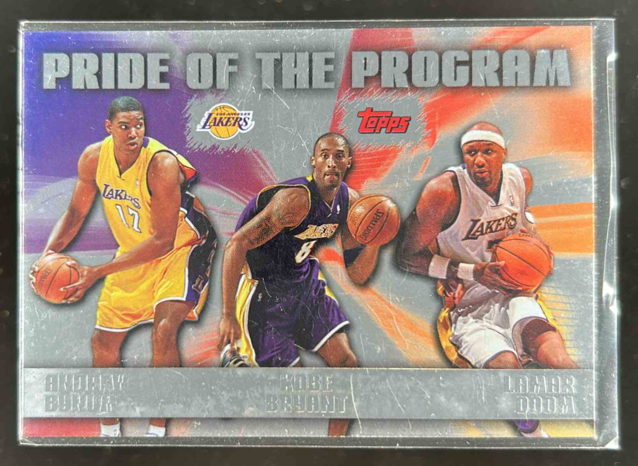 Card image for 2006-07 Topps Kobe Bryant / Lamar Odom Andrew Bynum Pride of the Program #PP9