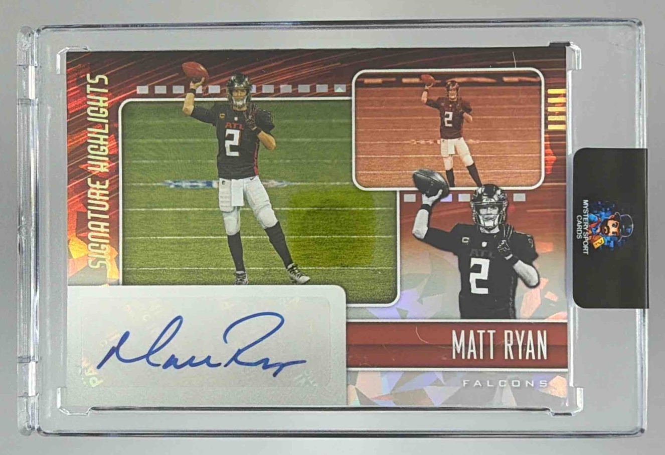 Card image for 2021 Panini Donruss Matt Ryan Signature Highlights #SH16 Auto Falcons