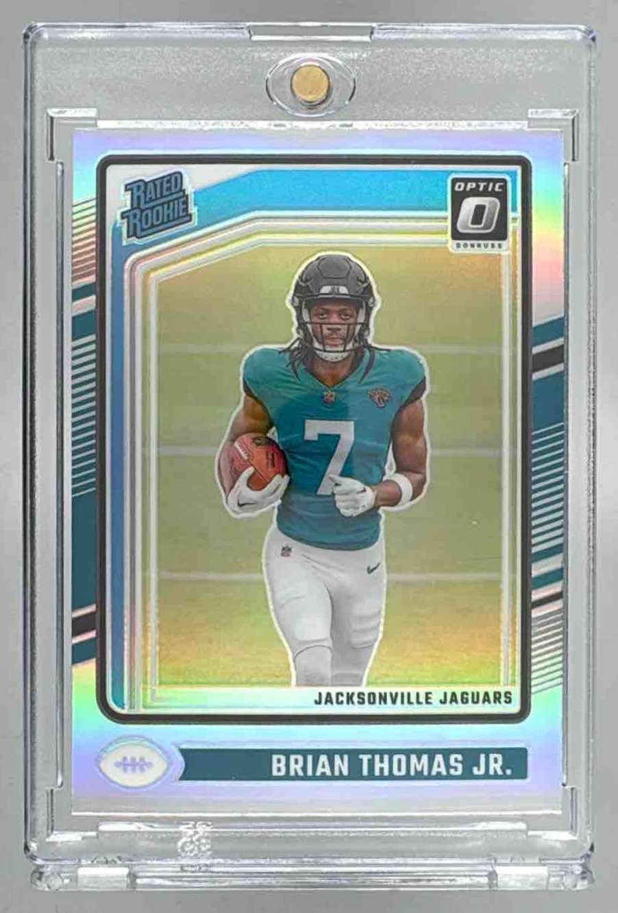 Card image for 2024 Panini Donruss Optic Brian Thomas Jr. #214 Rated Rookie Jaguars