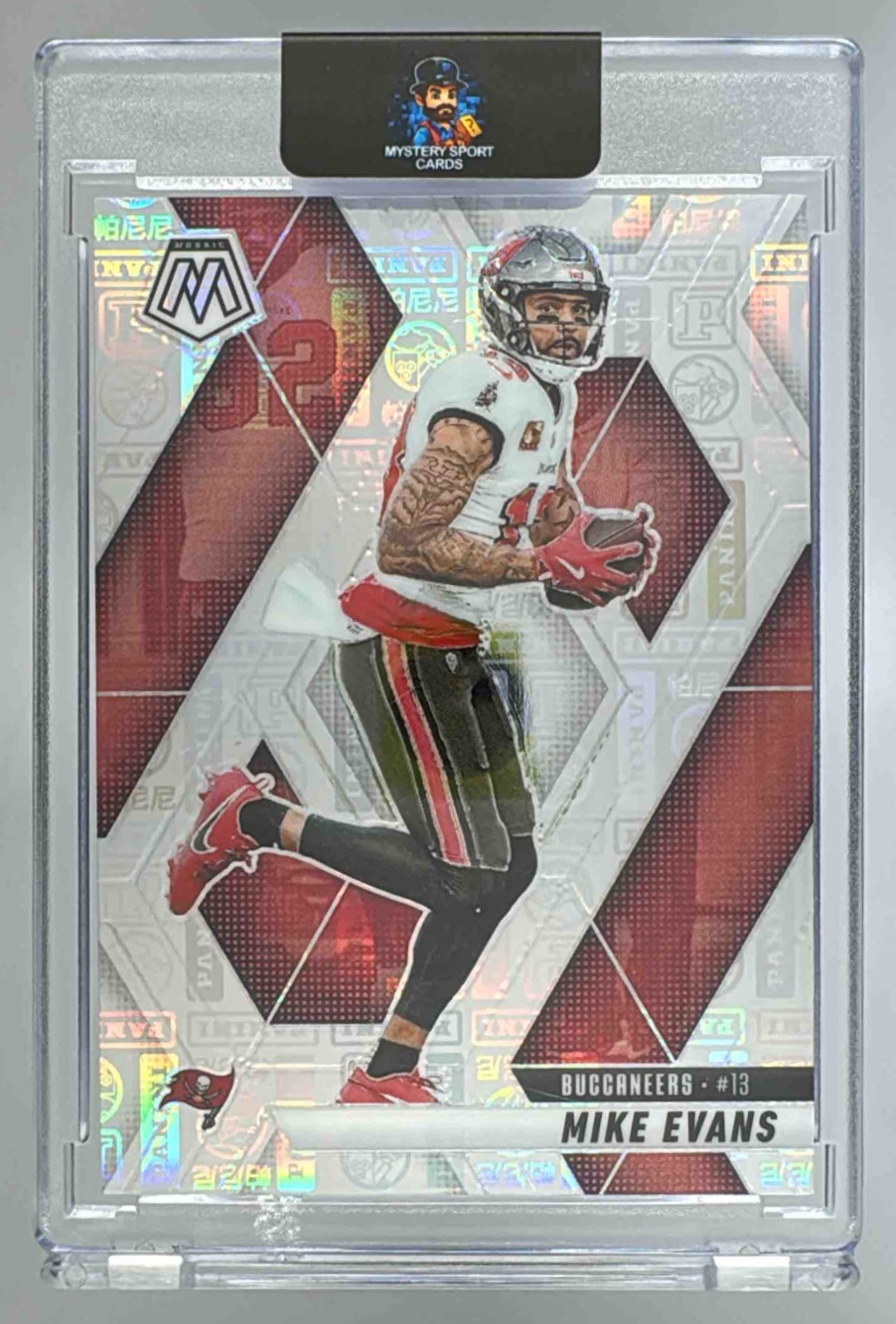Card image for 2025 Panini Mosaic Mike Evans Silver Knight Prizm /149 #192 Buccaneers