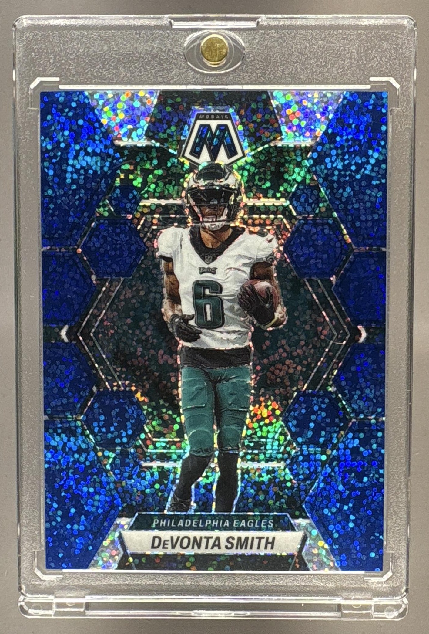 2023 PANINI MOSAIC DEVONTA SMITH #194 BLUE SPARKLE PRIZM 1/96 EAGLES