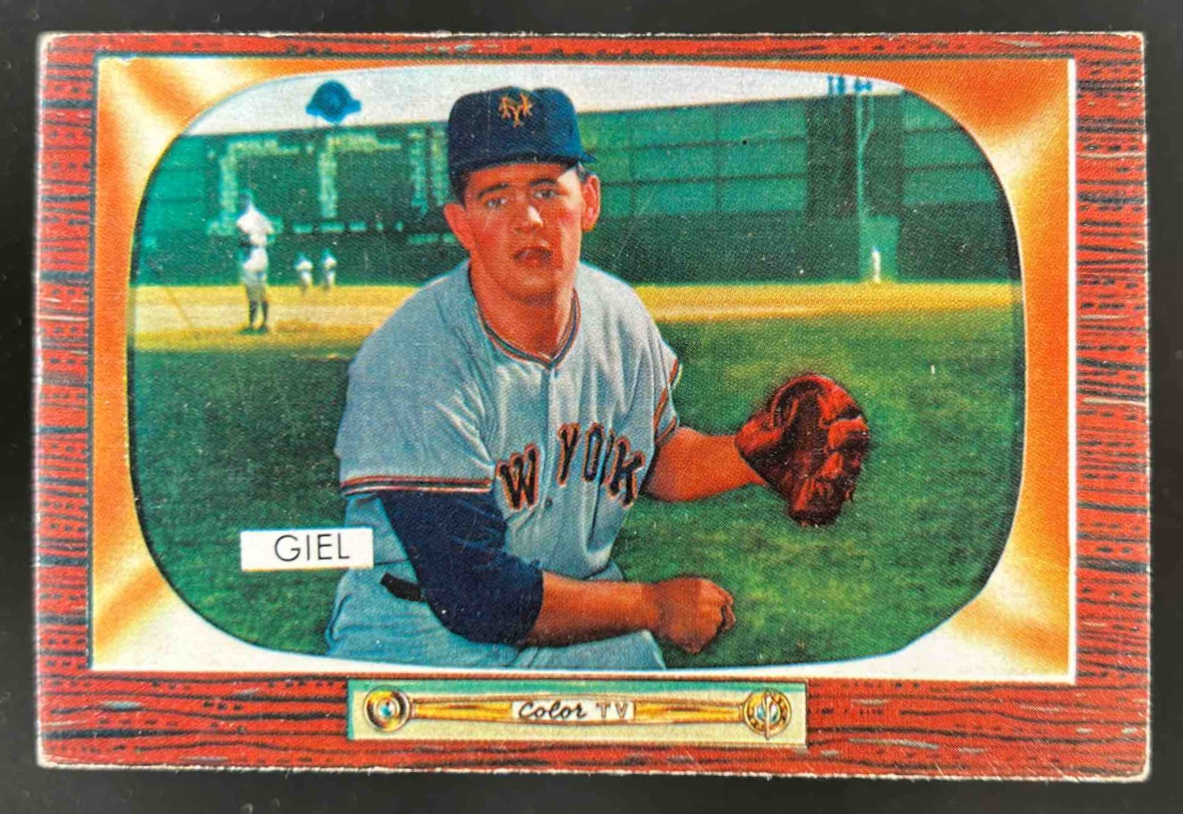 Card image for 1955 BOWMAN BASEBALL PAUL GIEL #125 RC NEW YORK GIANTS
