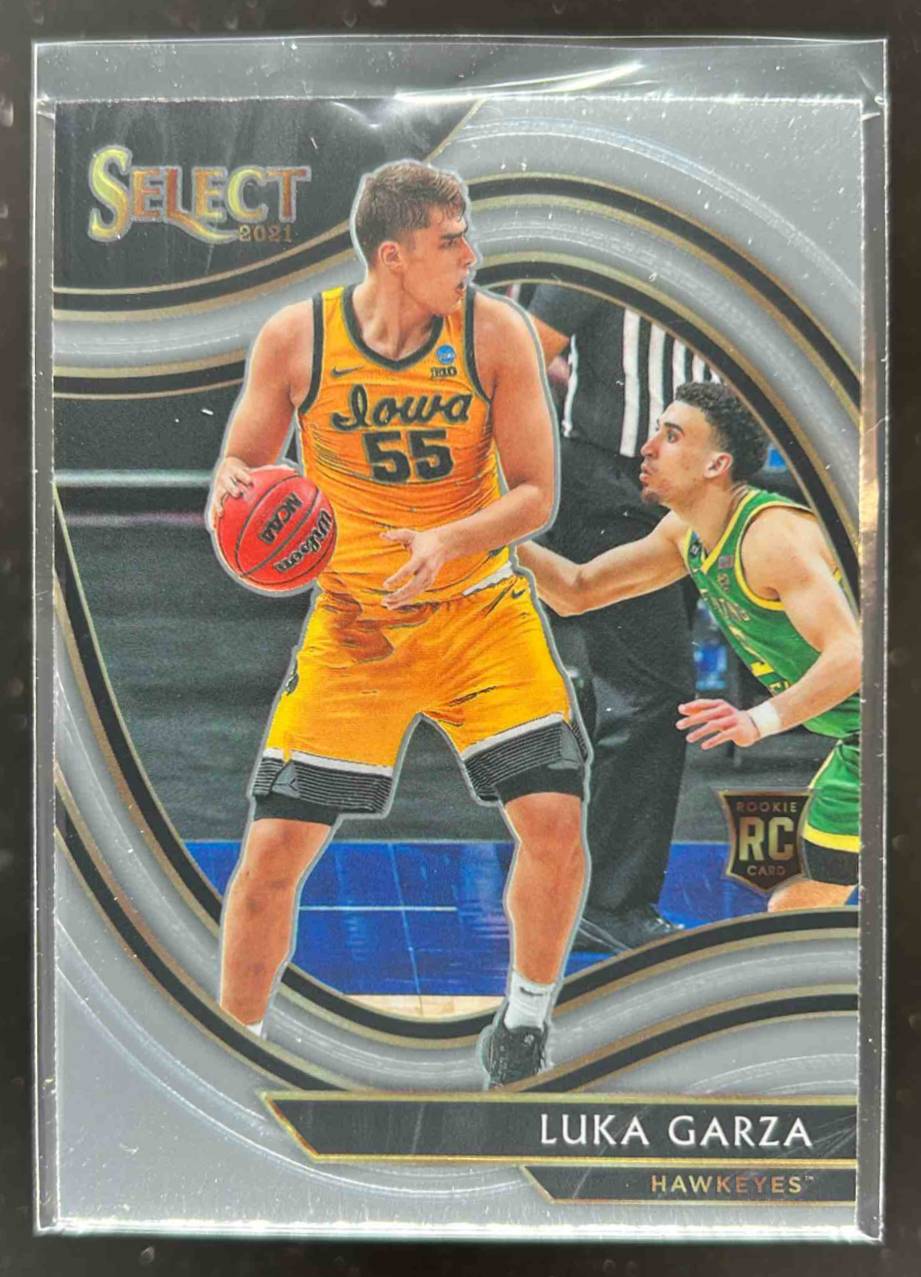 Card image for 2021-22 PANINI CHRONICLES DRAFT PICKS LUKA GARZA #298 RC ROOKIE IOWA HAWKEYES