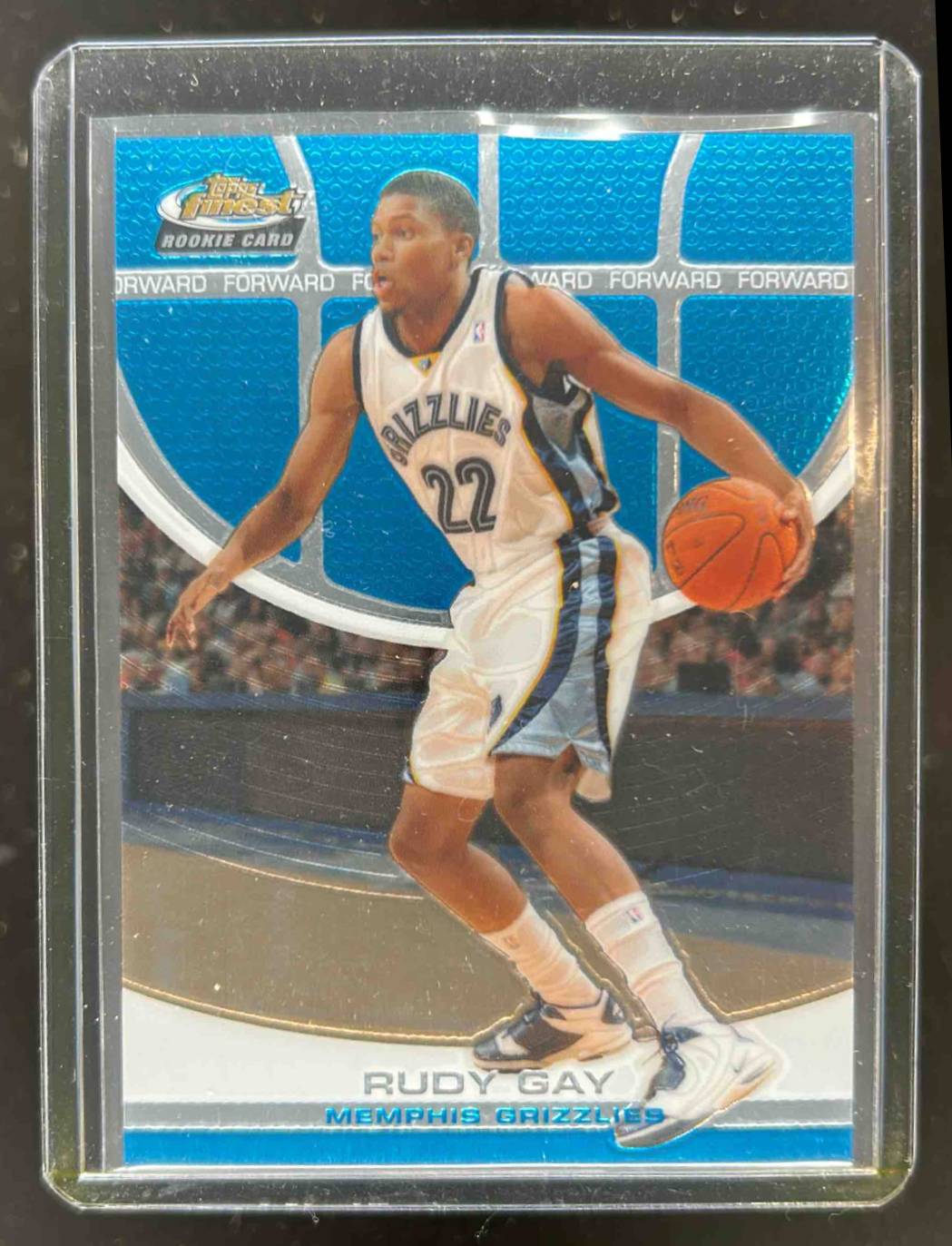Card image for 2005-06 TOPPS FINEST RUDY GAY /379 #147 MEMPHIS GRIZZLIES