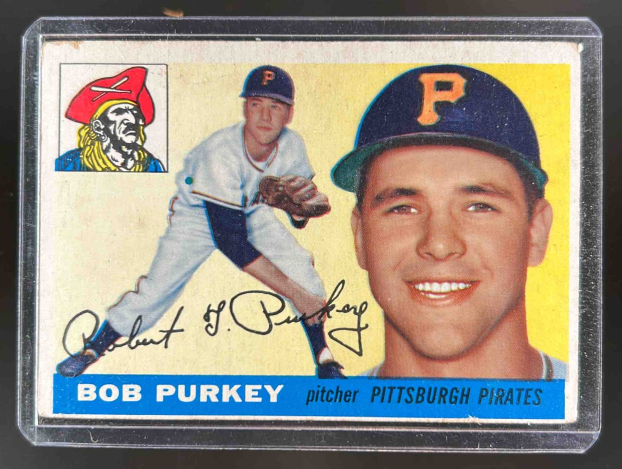 Card image for 1955 TOPPS BASEBALL BOB PURKEY #118 PITTSBURGH PIRATES