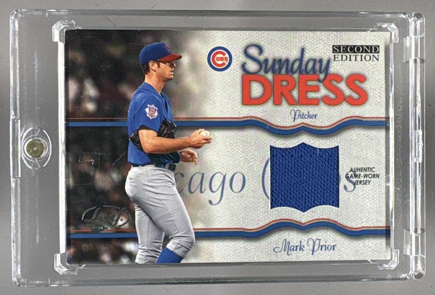 2003 DONRUSS MARK PRIOR #SD-4 PATCH CUBS