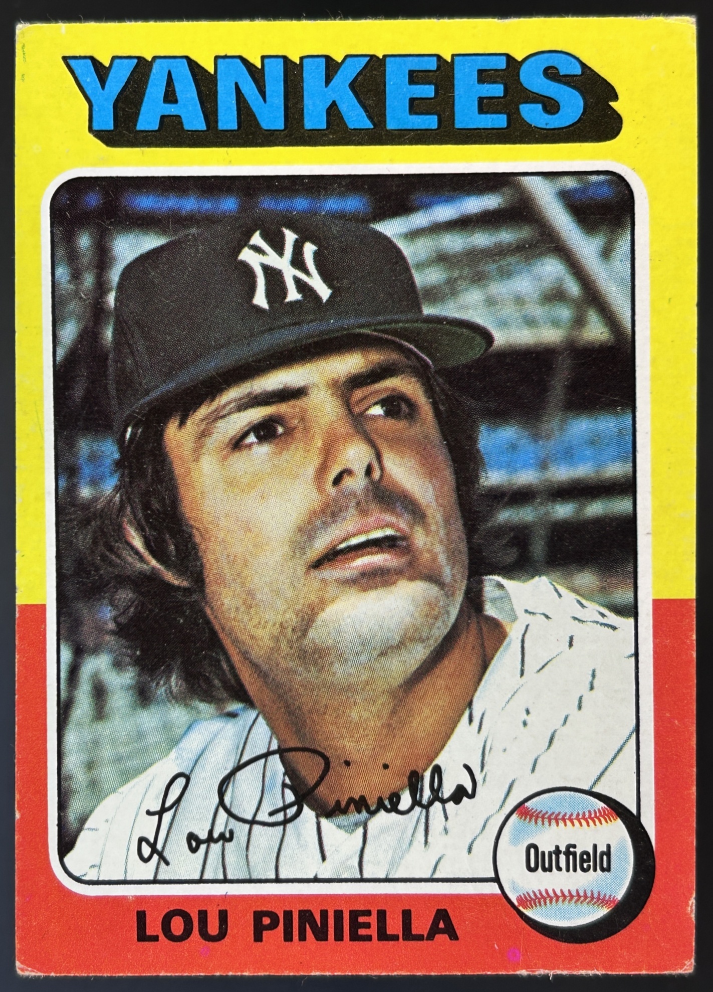 Card image for 1975 TOPPS LOU PINIELLA #217 NEW YORK YANKEES