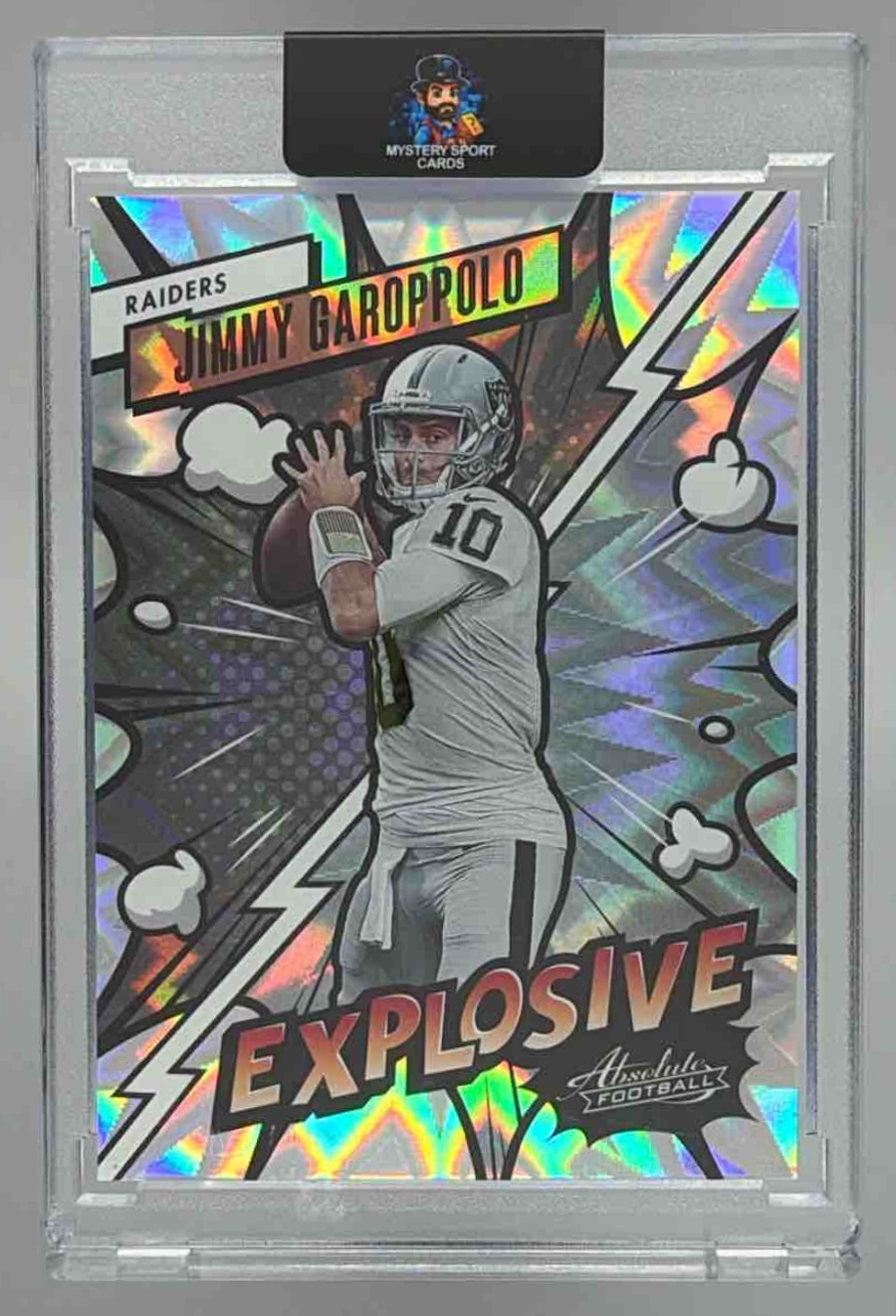 Card image for 2023 Panini Football Absolute Jimmy Garoppolo Explosive #11 Las Vegas Raiders