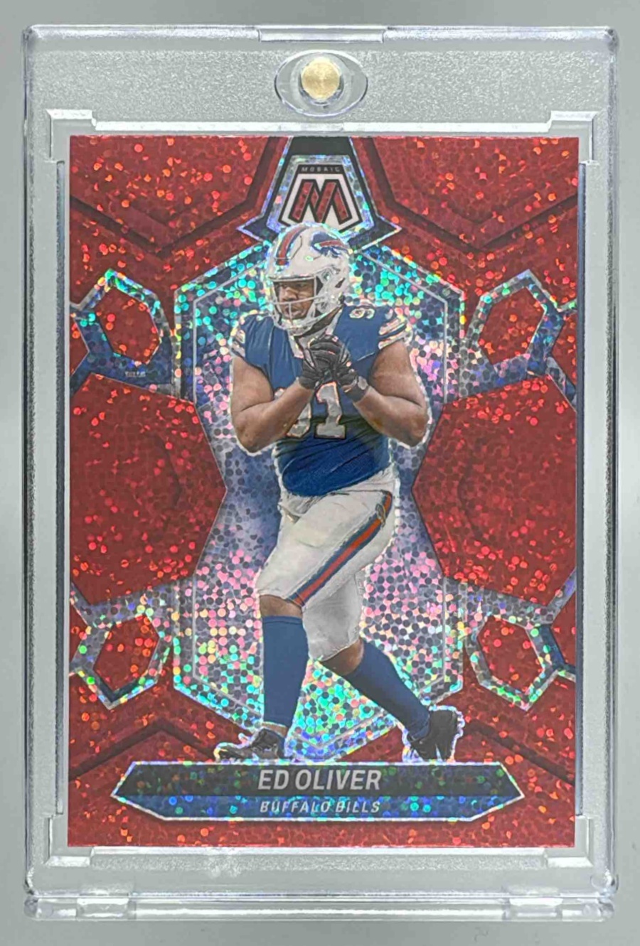 Card image for 2024 Panini Football Mosaic Ed Oliver #26 Buffalo Bills