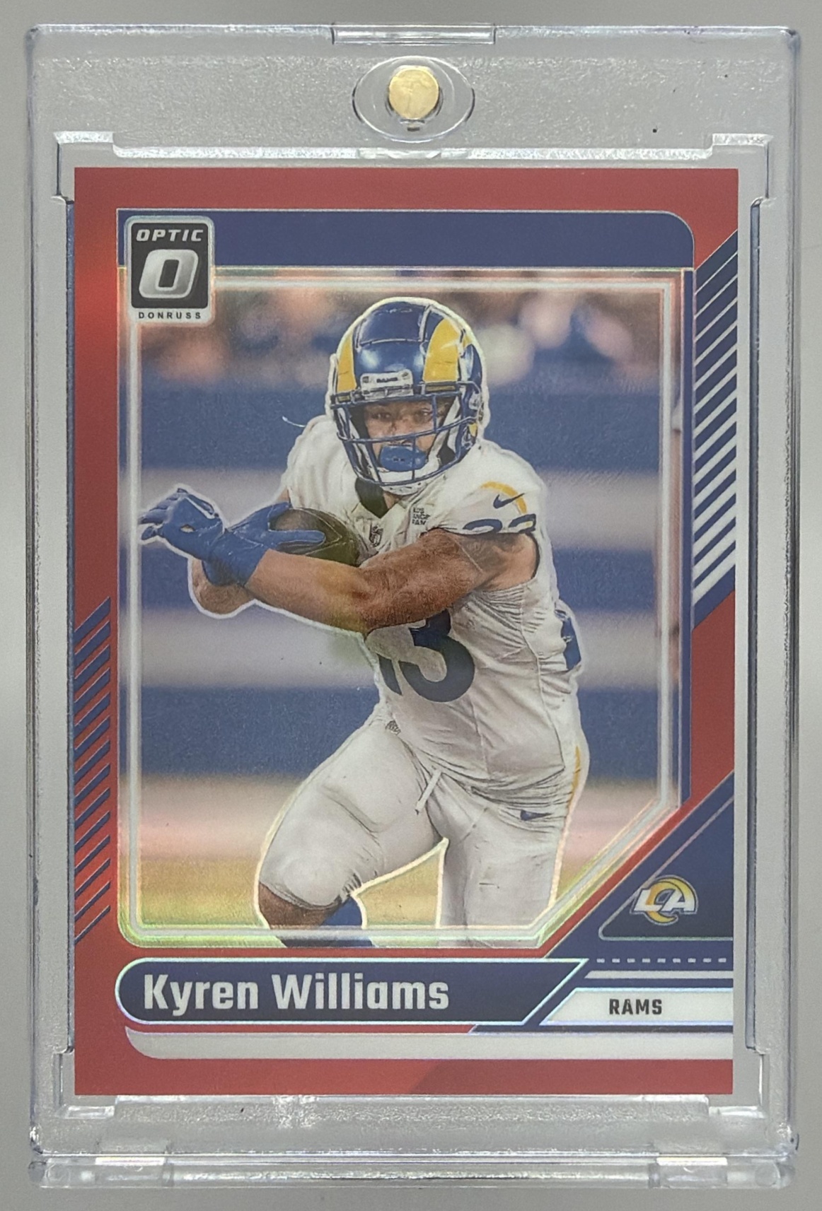 Card image for 2024 Panini Football Donruss Optic Kyren Williams Red /125 #114 Los Angeles Rams