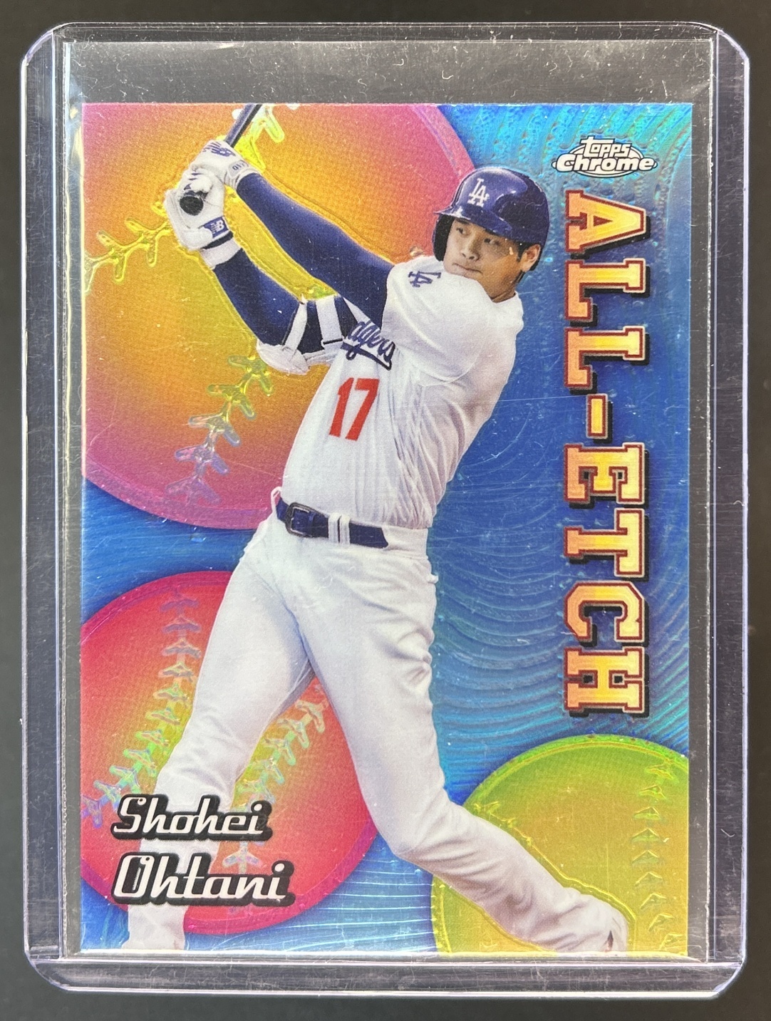 Card image for 2024 TOPPS CHROME SHOHEI OHTANI #CAE-1 ALL ETCH LOS ANGELES DODGERS