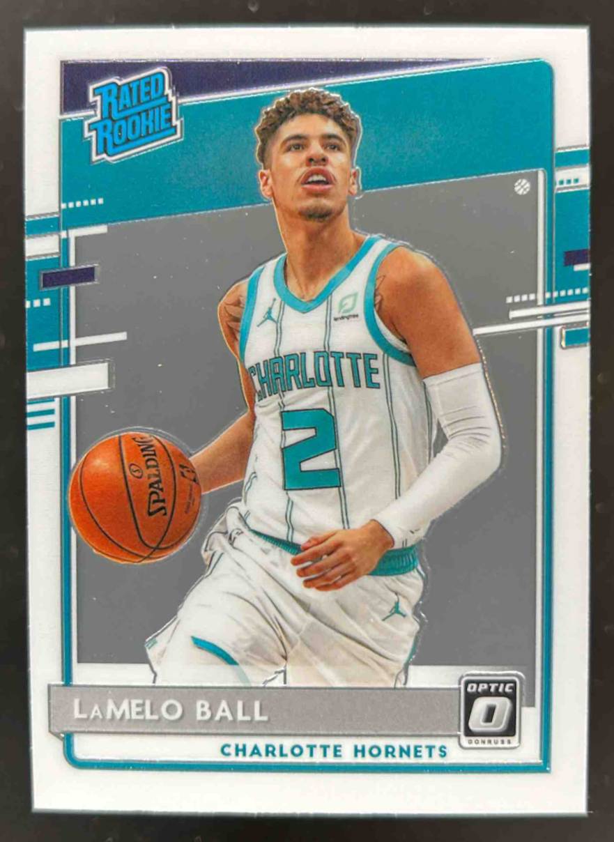 Card image for 2020-21 PANINI DONRUSS OPTIC LAMELO BALL #153 RC ROOKIE CHARLOTTE HORNETS