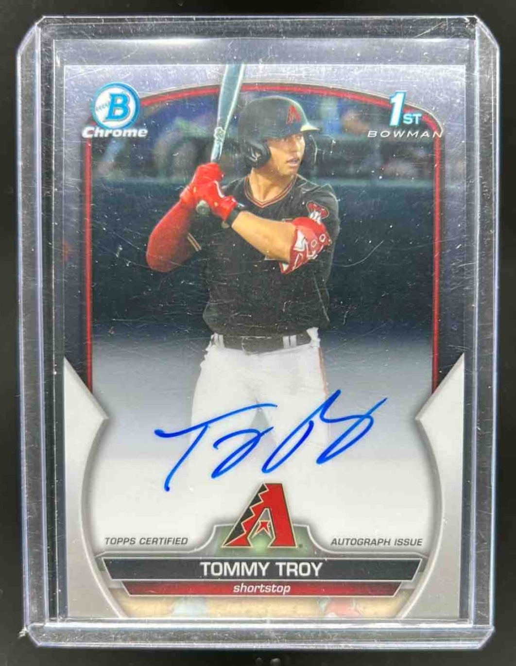 Tommy Troy 2023 Bowman Draft Chrome Prospect Autographs