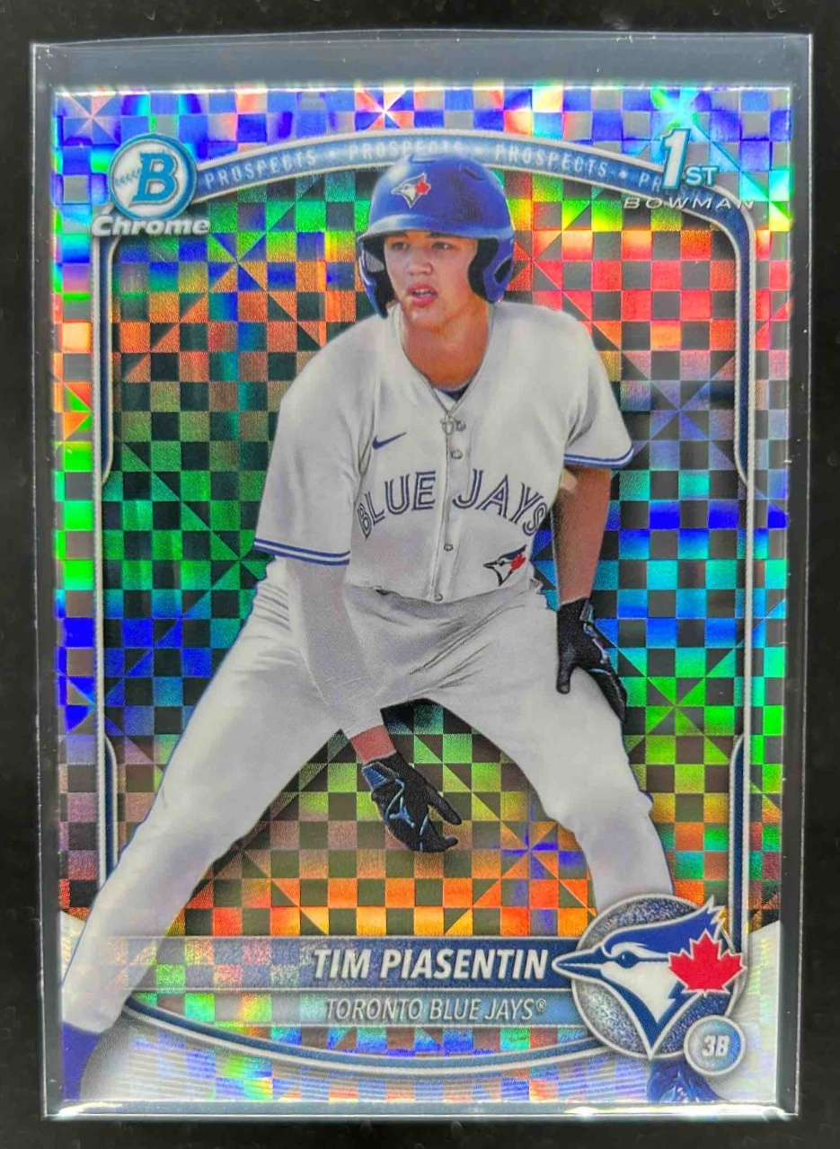 Card image for Tim Piasentin 2025 Bowman Draft Chrome X-Fractor