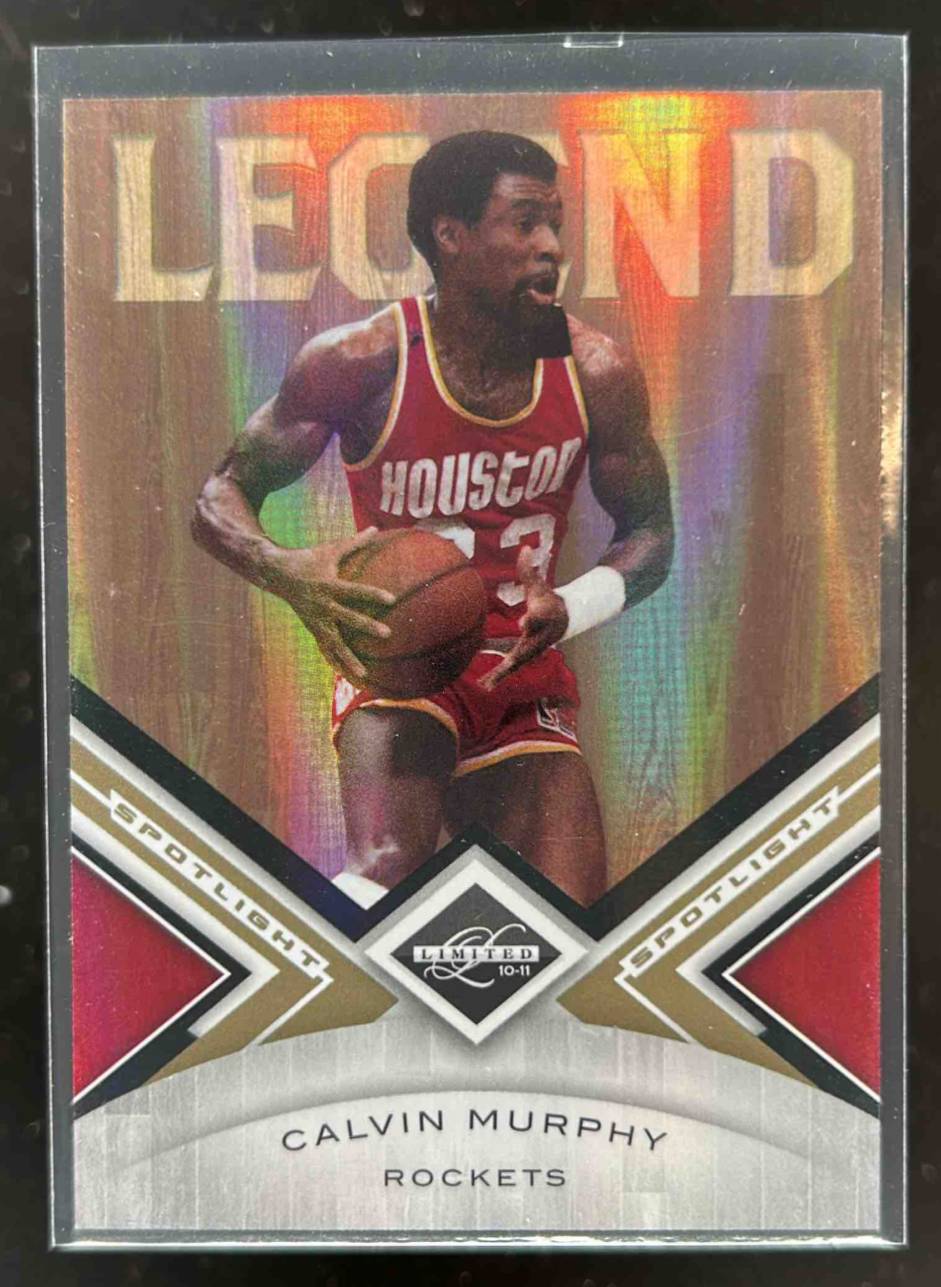 Card image for 2010-11 Panini Limited Calvin Murphy Gold Spotlight 27 /49 #112 Auto