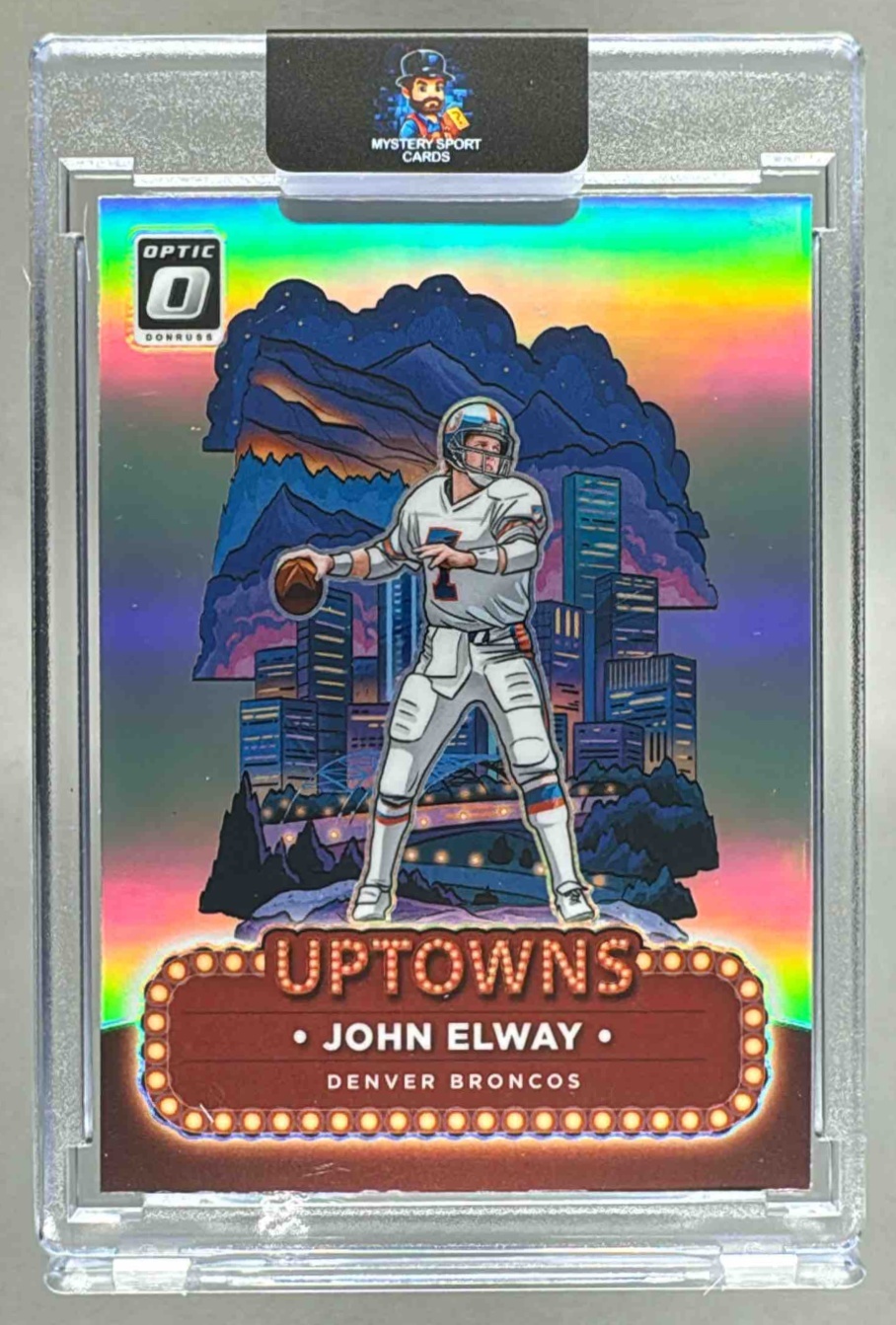 Card image for 2024 Panini Football Donruss Optic John Elway Uptowns #23 SSP Denver Broncos