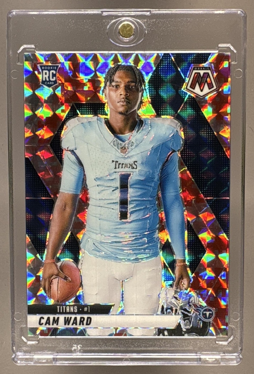 2025 PANINI MOSAIC CAM WARD #272 ROOKIE VARIATION CAMO PINK PRIZM RC TITANS