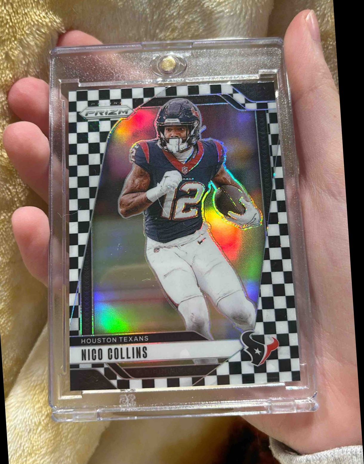 Card image for 2024 Panini Football Prizm Nico Collins #113 Houston Texans