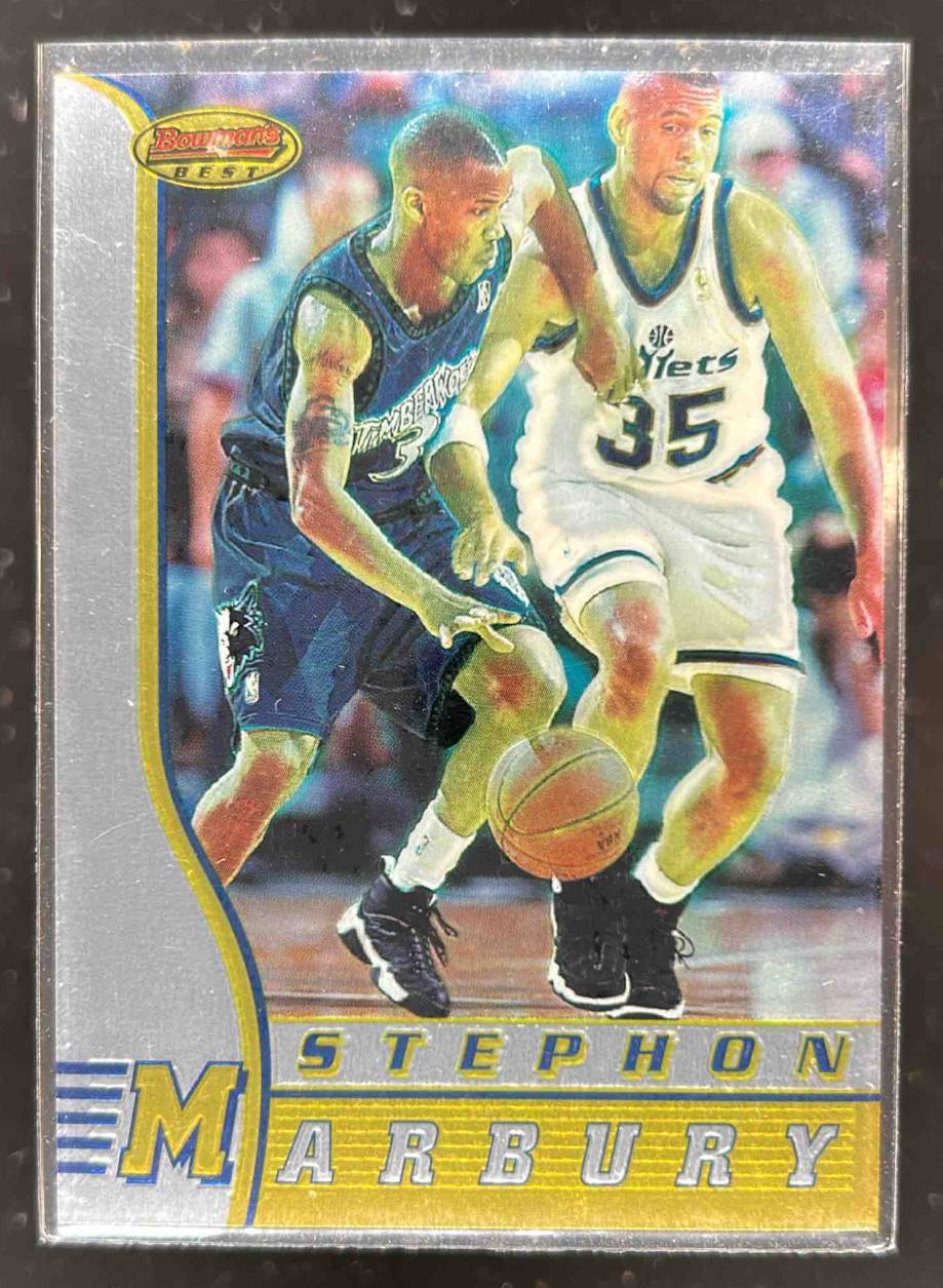 Card image for 1996-97 BOWMAN 'S BEST STEPHON MARBURY #R2 RC ROOKIE MINNESOTA TIMBERWOLVES