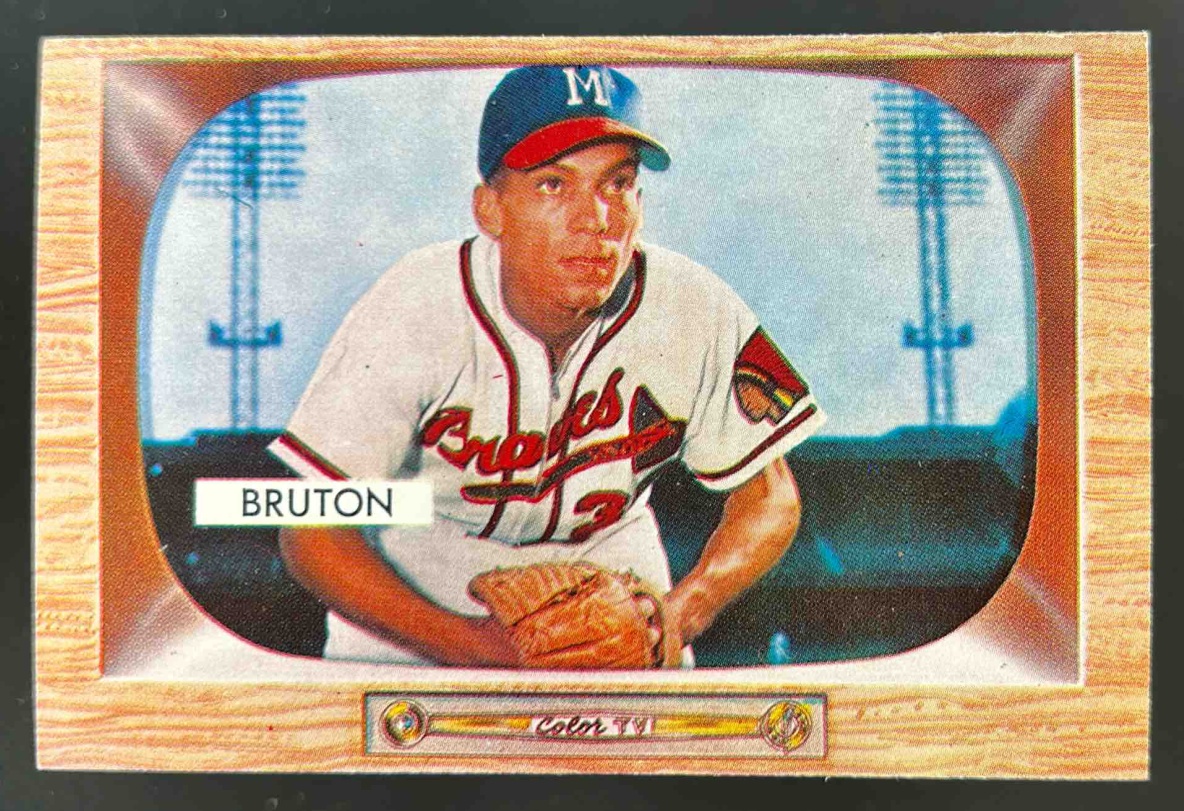 Card image for 1955 BOWMAN BASEBALL BILL BRUTON #11