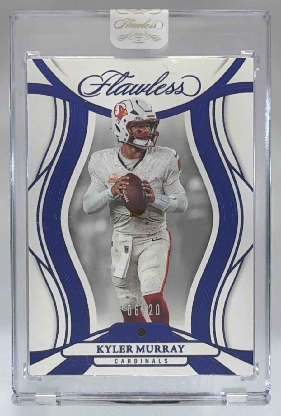 Card image for 2025 Panini Football Flawless Kyler Murray Sapphire /20 #2 Arizona Cardinals