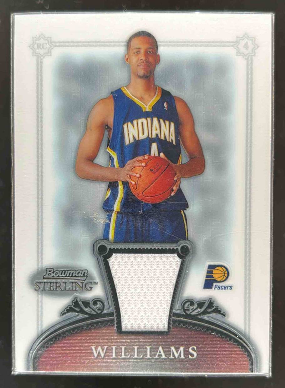 Card image for 2006-07 BOWMAN STERLING SHAWNE WILLIAMS #59 MEM RC ROOKIE INDIANA PACERS