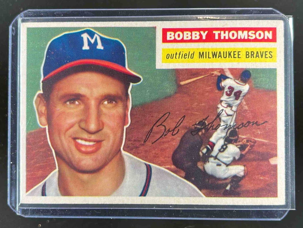 Card image for 1956 TOPPS BASEBALL BOBBY THOMSON #257