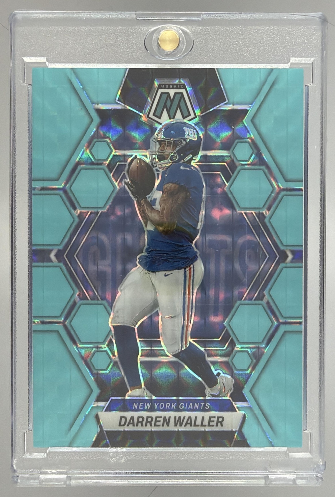 Card image for 2023 Panini Football Prizm Darren Waller Forest Camo /15 #221 New York Giants