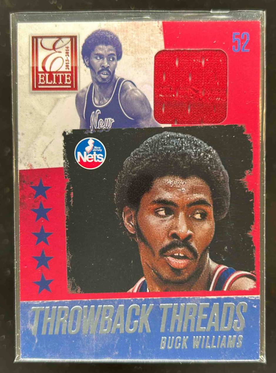 Card image for 2013-14 PANINI ELITE BUCK WILLIAMS THROWBACK THREADS #21