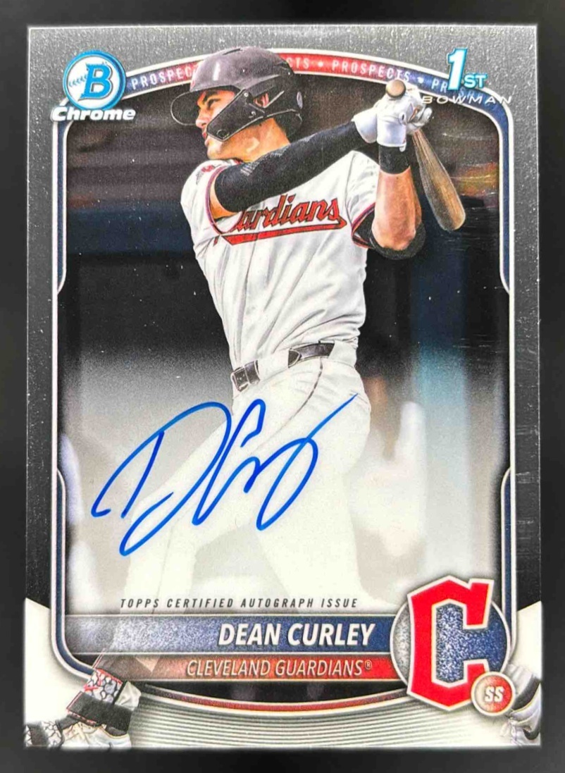 Card image for 2025 Bowman Draft Dean Curley Chrome Prospect Auto #CPA-DC Guardians