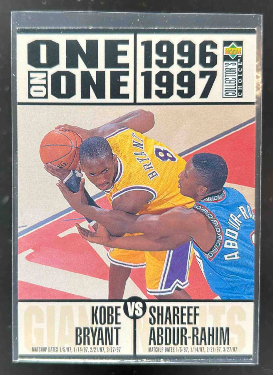 Card image for 1996-97 Upper Deck Collector's Choice Kobe Bryant / Shareef Abdur-Rahim Allen Iverson Stephon Marbury Antoine Walker Walter McCarty Marcus Camby Erick Dampier O #361