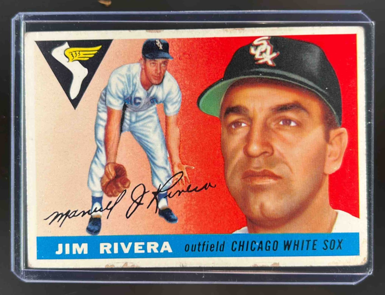 Card image for 1955 TOPPS JIM RIVERA #58 CHICAGO WHITE SOX