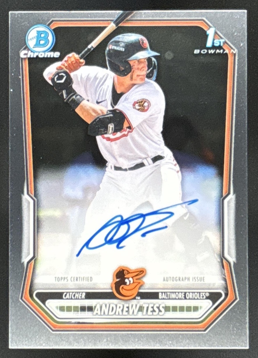 Card image for Andrew Tess 2026 Bowman Chrome Prospect Auto Baltimore Orioles
