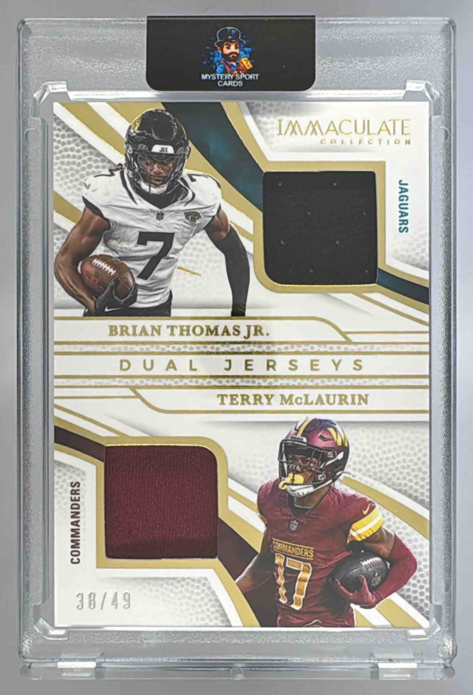 Card image for 2025 Panini Immaculate Collection Terry McLaurin Standard Jersey /49 #39 MEM Commanders