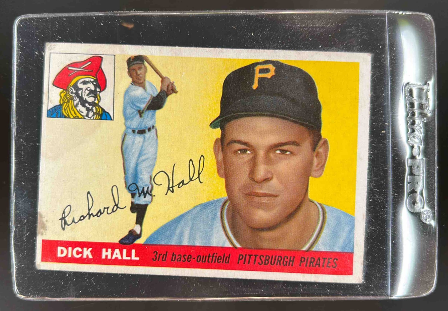 Card image for 1955 TOPPS BASEBALL DICK HALL #126 RC PITTSBURGH PIRATES