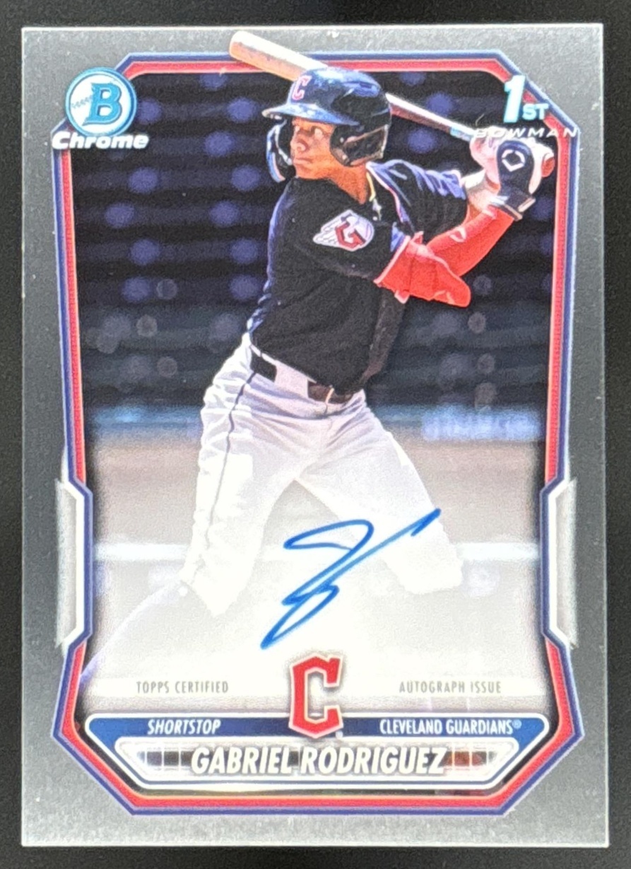 Card image for Gabriel Rodriguez 2026 Bowman Chrome Prospect Auto Cleveland Guardians