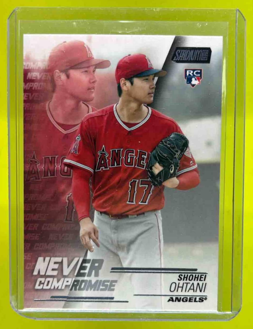 Shohei Ohtani 2018 Topps Stadium Club Never Compromise