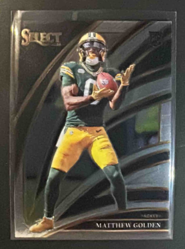 Card image for 2025 Panini Select Matthew Golden #267 Club Level RC Packers