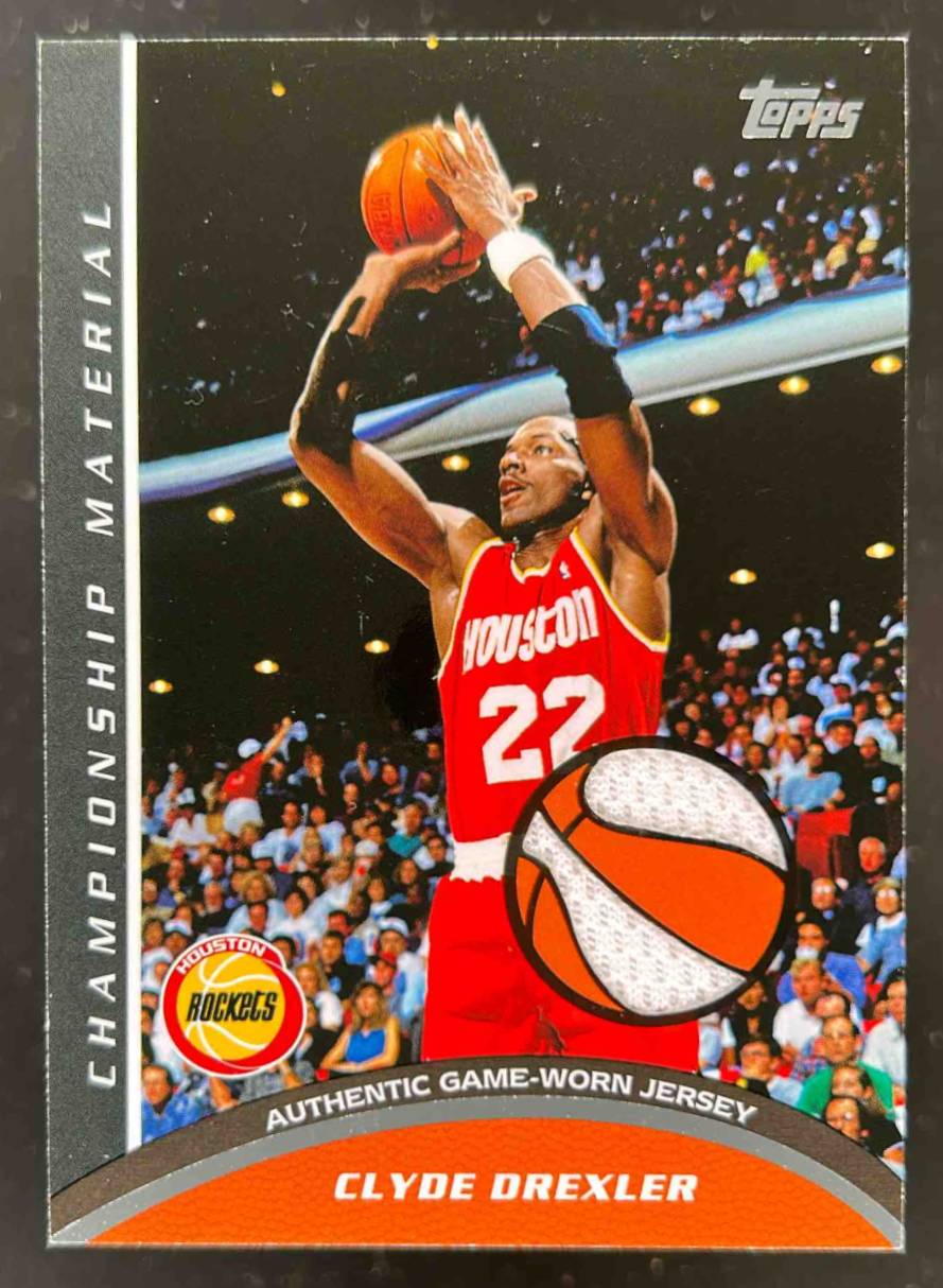 Card image for 2009-10 TOPPS CLYDE DREXLER CHAMPIONSHIP MATERIALS #CM-CD HOUSTON ROCKETS