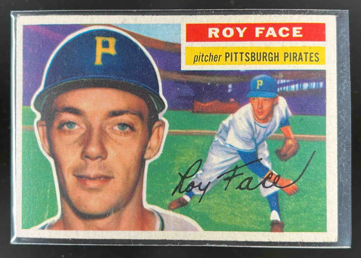 Card image for 1956 TOPPS BASEBALL ROY FACE #13B PITTSBURGH PIRATES