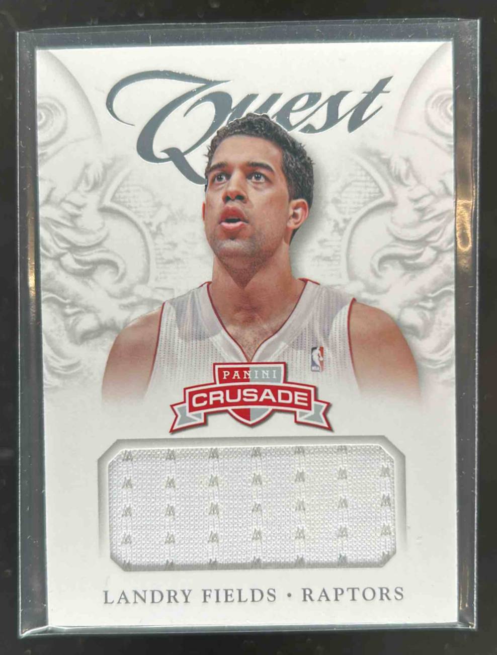 Card image for 2012-13 PANINI CRUSADE LANDRY FIELDS QUEST MEMORABILIA #48 TORONTO RAPTORS