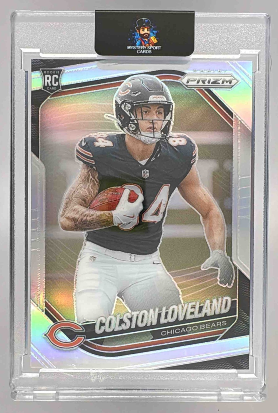 Card image for 2025 Panini Football Prizm Colston Loveland Silver #319 RC Chicago Bears