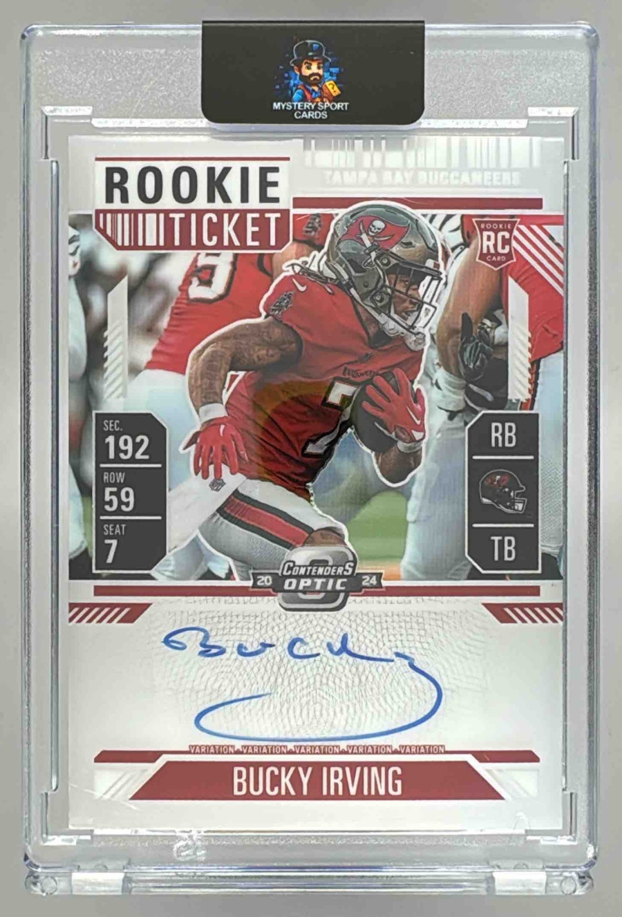 Card image for 2024 Panini Contenders Optic Bucky Irving Rookie Ticket RPS Auto #122b RC VAR