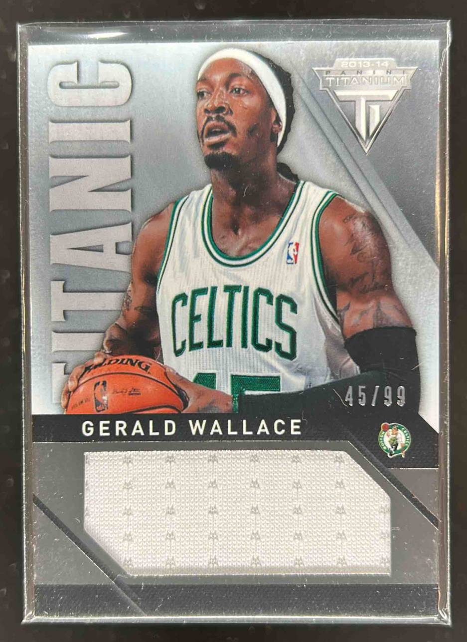 Card image for 2013-14 Panini Titanium Gerald Wallace Titanic Threads Jumbo /99 #84 MEM