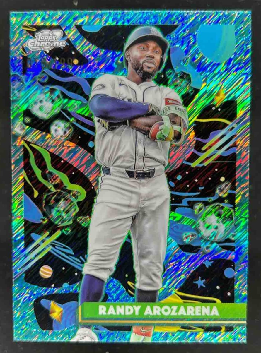 Card image for Randy Arozarena 2025 Topps Cosmic Chrome Aqua Equinox Refractor /199
