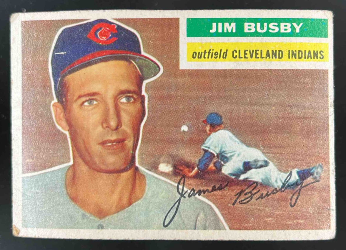 Card image for 1956 TOPPS BASEBALL JIM BUSBY #330