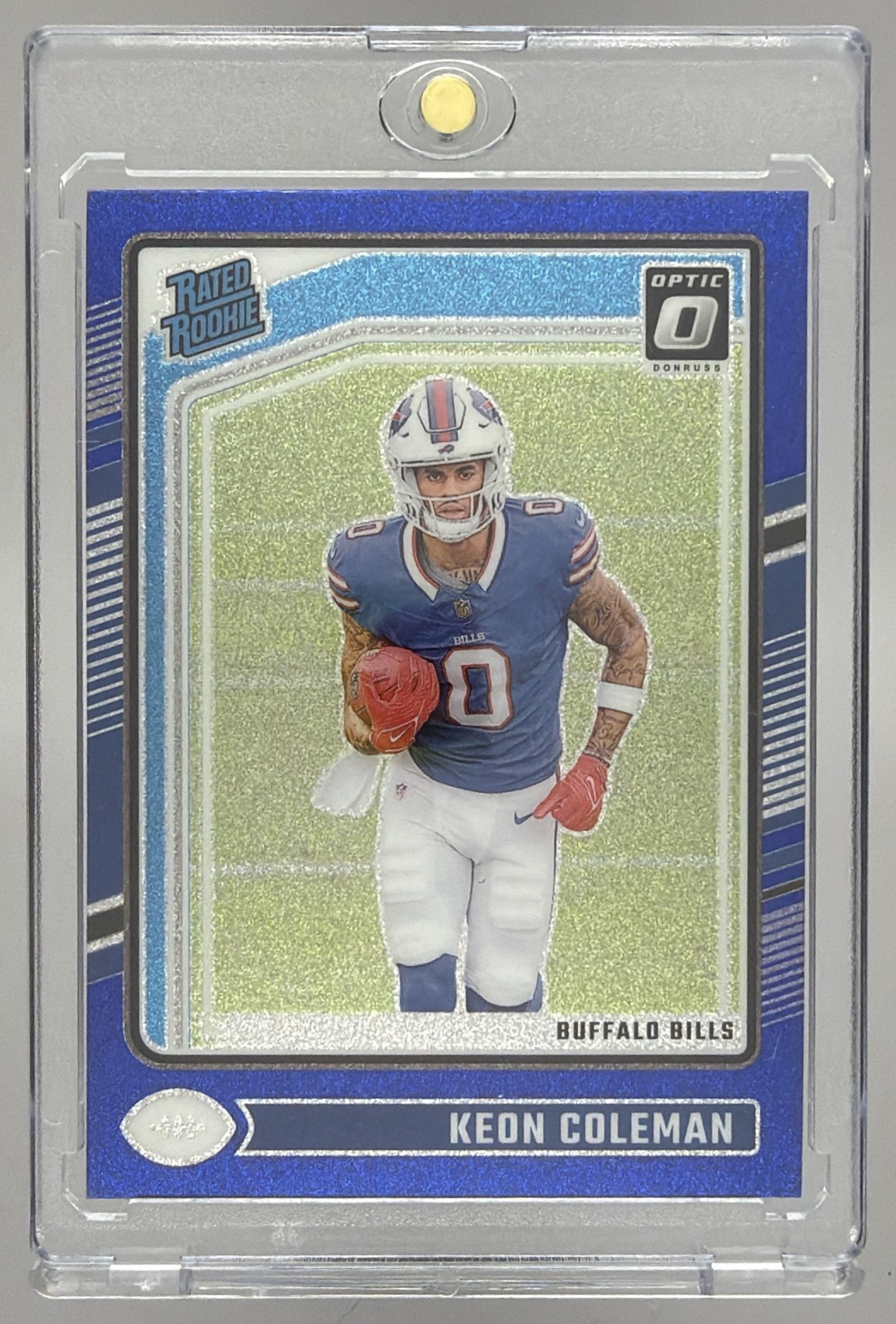 Card image for 2024 Panini Football Donruss Optic Keon Coleman #263 Rated Rookie Buffalo Bills