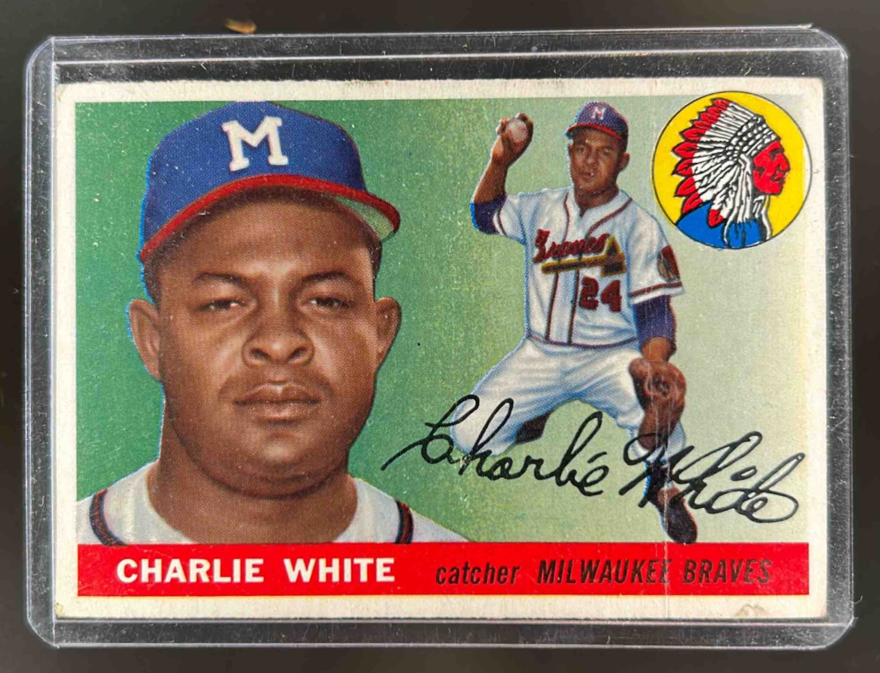 Card image for 1955 TOPPS CHARLIE WHITE #103 RC ROOKIE